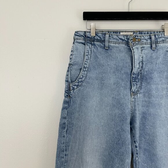 Anthropologie Pilcro Wide Leg Baggy Relaxed Fit Carpenter Jeans Size 30 - Picture 5 of 6